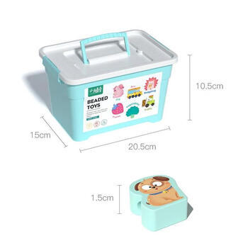 小顽豆儿童串珠子训练专注力宝宝穿线绳1-2岁3六一早教玩具积木大颗粒 商品图7