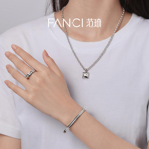 Fanci范琦戒指光芒系列光环戒指闪耀款送男生生日礼物送男友 商品图4