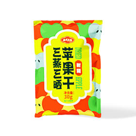 西域果园·湿苹果干30g*17  三蒸三晒苹果干 软糯有嚼劲 保留苹果原香