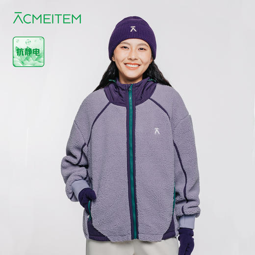 【品牌特惠】ACMEITEM爱棵米女士颗粒绒连帽外套GAG2210509G 商品图0