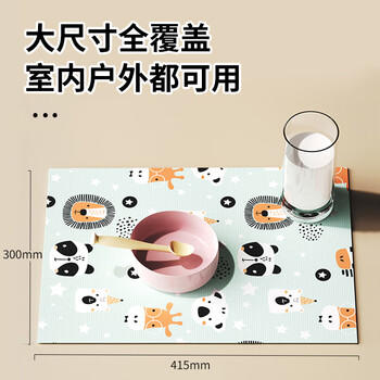 葆氏婴儿一次性餐垫宝宝吃饭餐具儿童桌垫便携外出防水桌布免洗20片 商品图5