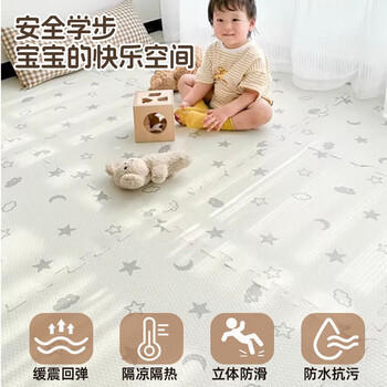 爸爸妈妈婴儿爬行垫防摔拼接地垫加厚宝宝爬爬垫0甲醛客厅隔音泡沫垫60*60 商品图8