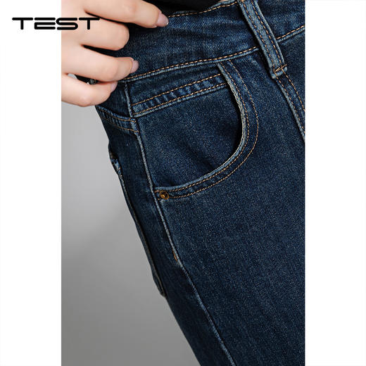 冬上新时尚潮人宽松版型阔腿百搭牛仔裤3254004 商品图9