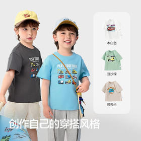 巴拉巴拉童装儿童t恤短袖上衣男童2025夏装吸湿速干卡通208225117110