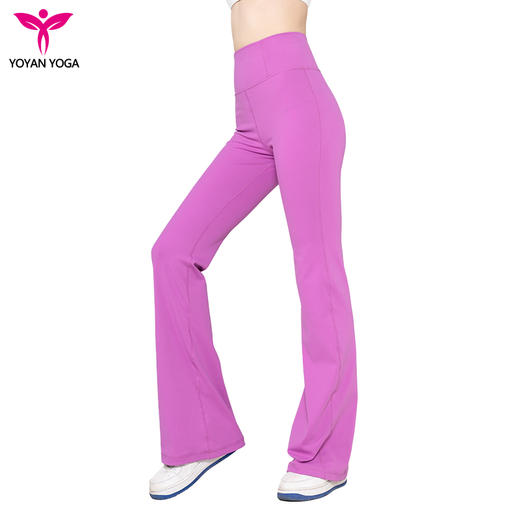 悠妍高腰微喇瑜伽裤KZ232117时尚版型长裤 商品图1