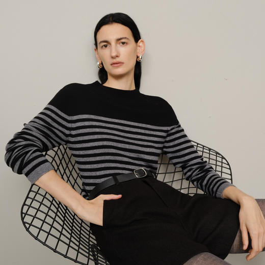 【商场同款】麦檬冬绵羊毛混纺舒适柔软打底衫5FA133241 商品图3