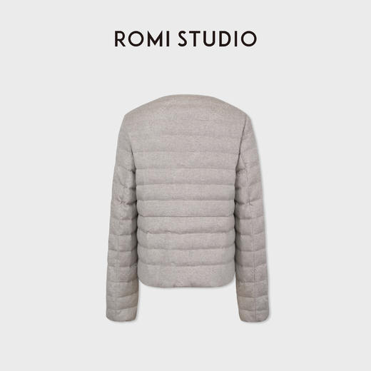 ROMISTUDIO“羊毛羽绒”老钱风90白鹅绒轻盈短款羽绒服RWCWWG6503【不翻单】 商品图1