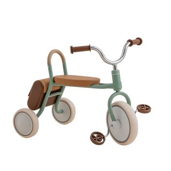kidpop儿童三轮车脚踏车1-4岁童车复古轻便宝宝三轮自行车周岁礼物绿色 商品图4