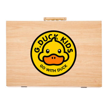菲尚米GDUCK小黄鸭儿童绘画套装玩具3-6岁女孩生日新年礼物水彩笔礼盒 商品图2