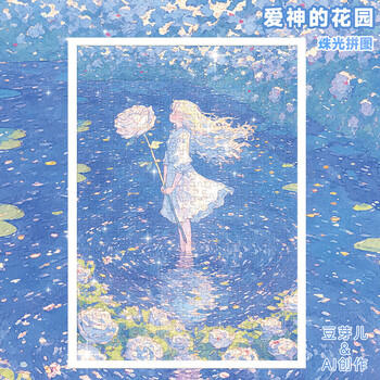 古部成人拼图500片 爱神的花园白卡珠光拼图家居装饰生日礼物礼品 商品图5