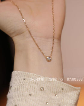 卡地亚 Cartier ，飞碟项链 莫桑钻闪闪