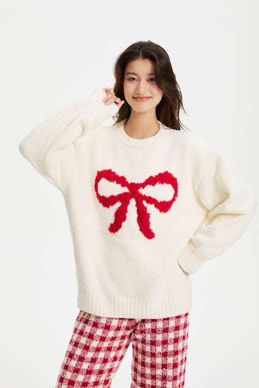连绵·蝴蝶结女款半边绒家居服 商品图7