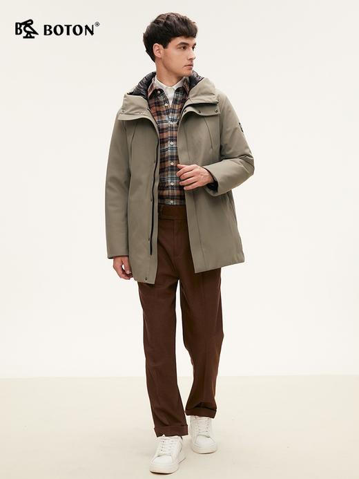 波顿男士秋冬 中长羽绒服 宽松暖适 锁温防钻绒百搭款MC831524 商品图3