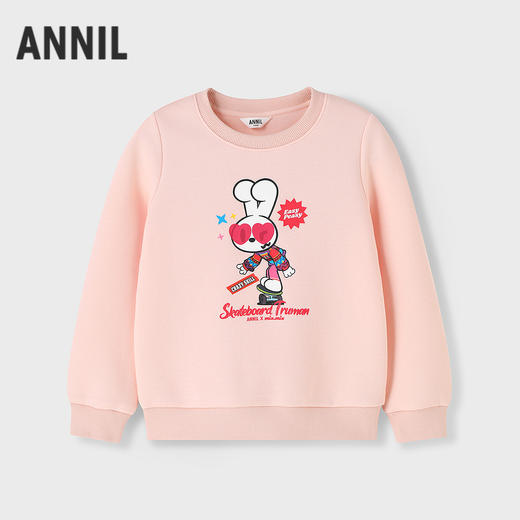 Annil联名款【Mix.Mix】女童圆领长袖卫衣秋季新款安奈儿童装EG531716 商品图1