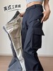 【黑色微喇工装裤】女秋季新款美式复古户外宽松阔腿显瘦休闲裤 商品缩略图1