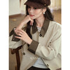 鹿向南「丁香絮语」高级卡其色短外套女秋季新款气质法式开衫上衣L57923 商品缩略图3