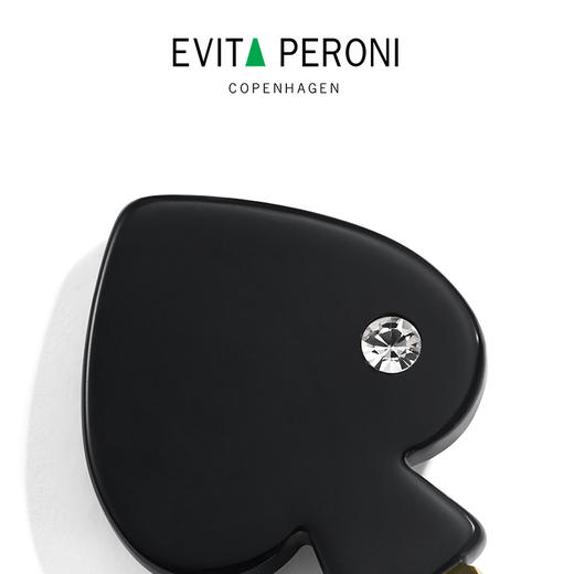 品牌直发 EVITA PERONI “幸运卡牌”系列鹤嘴夹/红心流沙红/ 方块流沙红/黑桃优雅黑 商品图10