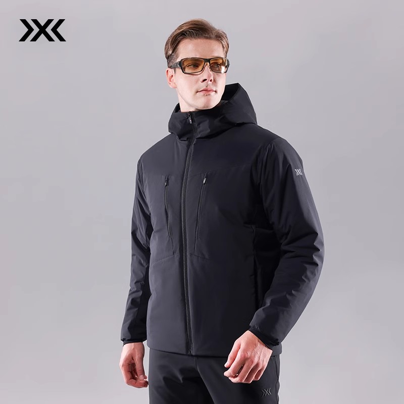 X-BIONIC 城市商务连帽80g棉服男 秋冬防风拒水轻量保暖商务通勤 XJM-25861