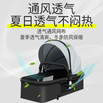 ANGI BABY婴儿推车可坐可躺可折叠新生儿减震婴儿车高景观双向手推车童车 商品图4
