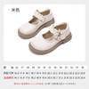 富罗迷女童皮鞋春秋季新款方口透气软底单鞋儿童校园演出鞋 米色 37 商品缩略图3