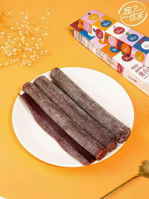 悠了优乐·新疆伊犁红肉海棠果丹皮 100g*2  酸甜有嚼劲 果肉纤维看得见 商品图1