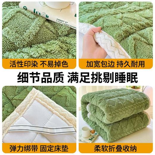 【A类加厚塔芙绒】床垫不掉毛宿舍床褥冬季垫子单人薄垫软垫防滑防静 商品图3