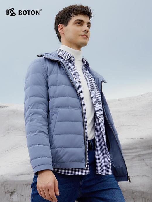 波顿男士秋冬季休闲防风保暖连帽白鸭绒羽绒服MC821523 商品图1