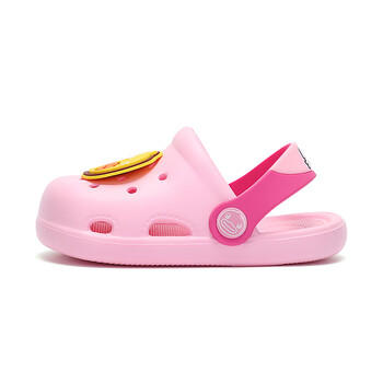 B.Duck小黄鸭童鞋儿童拖鞋男女童耐磨家居鞋洞洞鞋5302粉色24 商品图1