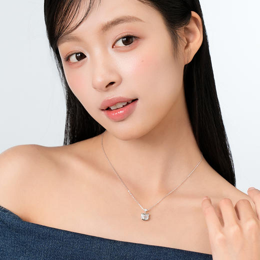 卡蒂罗KADER 闪光猫咪项链 俏皮可爱少女精致猫咪镶嵌大颗闪锆轻奢原创设计锁骨链 日常百搭梦幻吸睛 商品图4