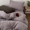 【纯色款/混色款皱皱纱四件套】全棉色织提花四件套A类双拼提花床品文艺北欧双人新 商品缩略图2