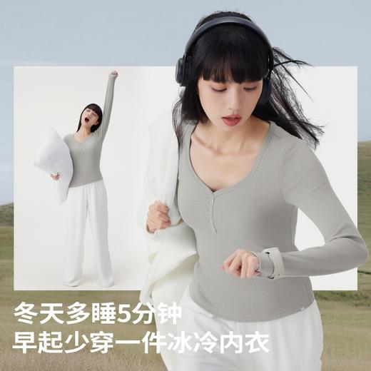 半练纽扣亨利领长袖SA004 商品图5