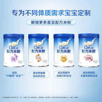 嘉宝（GERBER）多种磷脂+DHA配方米粉250g高铁易吸收宝宝辅食米粉6月+ 商品图1