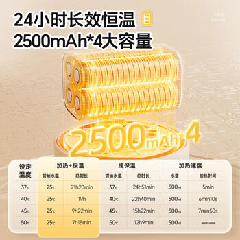 小熊（Bear）恒温杯 无线便携式恒温壶保温儿童水杯外出泡奶烧水壶 TNQ-D05Q1 商品图5