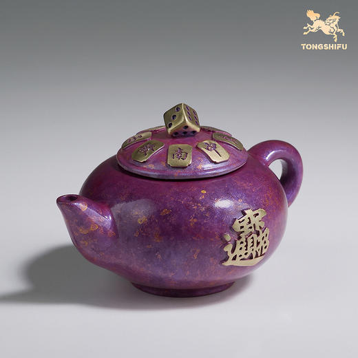 铜师傅《搓手成金》《紫气生金》把把壶打麻将解压神器 随手把件 商品图7