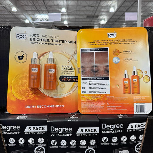 美白祛斑必备，打折📣美国直邮✈️特价350元/2瓶装🉐包税包邮到手了🔥Roc焕活亮彩精华50ml🔥高浓抗氧化VC精华耀白小橙瓶面部美白淡斑精华液 商品图7