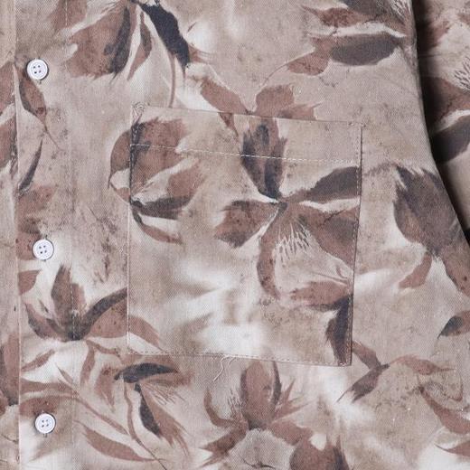 26746SDSA男士秋冬新款痞帅男装复古满印植物花卉翻领长袖衬衫百搭时尚 商品图3