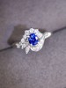 0.64ct刻面蓝宝石戒指 商品缩略图0