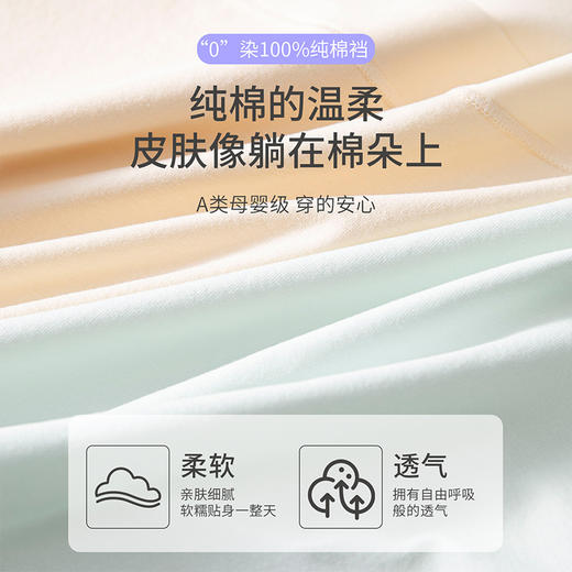 樱姿娜A类无痕高腰女士内裤 0染纯棉10A抗菌档弹力透气 棉小裤-WL89008款 商品图3