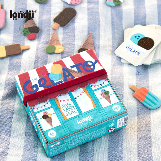 londji 冰激凌快手 桌游 适合4岁+ 小巧可爱的尺寸 便携易收纳-TG004U 商品图5