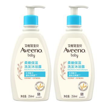艾惟诺（Aveeno）艾维诺婴儿洗发水沐浴露二合一儿童安心洗沐合一0-3岁354ml*2 商品图2