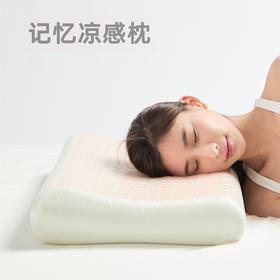 【记忆凉感枕头】四季两用  软硬适中  慢回弹舒适枕