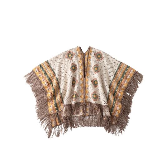 苏苏姐家波西米亚大披肩手工diy编织钩针毛线团自制披肩材料包 商品图4