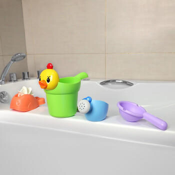 鲸保宝宝洗澡玩具 沐浴玩水玩具 婴儿浴室泳池洗澡玩具 水上沙滩玩具 商品图1