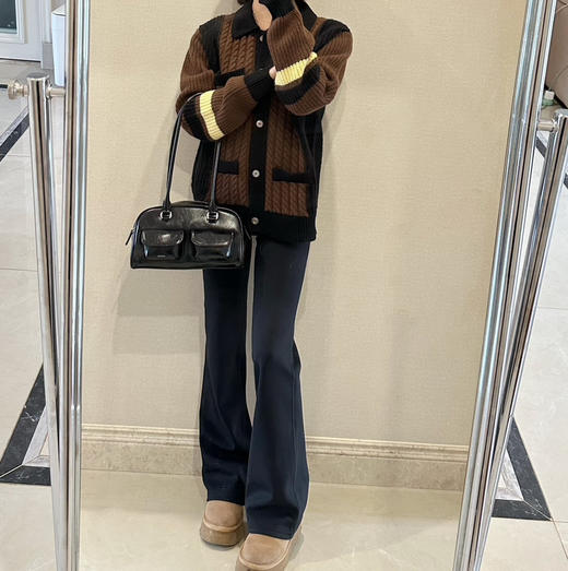 lu同款一体加绒喇叭裤102109 商品图5