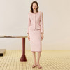 IWY/温缄之言粉紫色小香风粗花呢两件套短款半裙通勤套装25CS840 商品缩略图7
