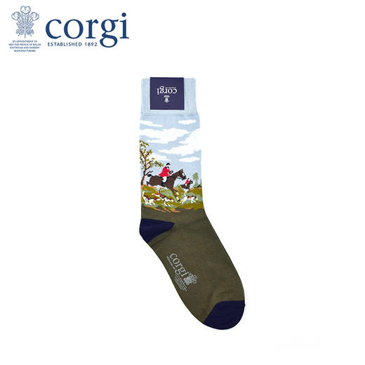 CORGI柯基自由骑士印花潮袜秋冬季男女同款中筒袜 商品图1
