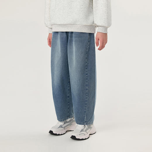 马克珍妮男童复古百搭牛仔香蕉裤2025年秋装新款551280 商品图1