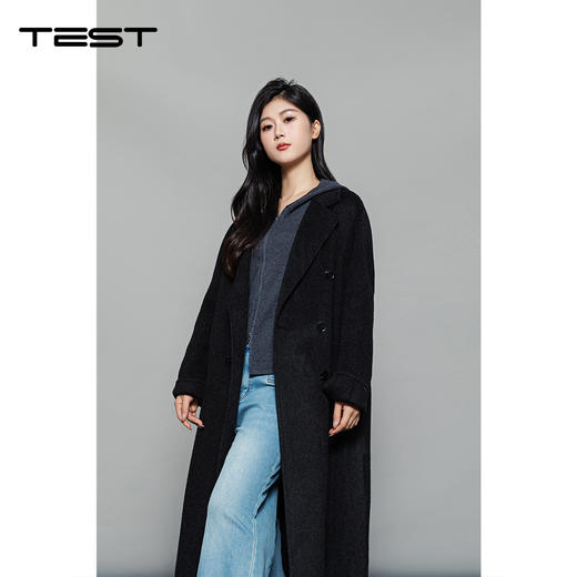 冬上新经典双排扣气质穿搭首选双面呢大衣2254059 商品图3