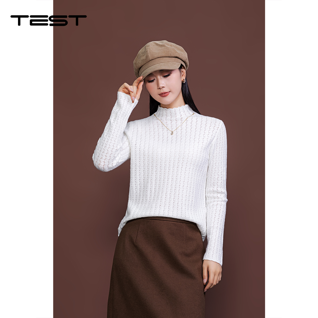 冬上新解锁秋冬高级感细腻半高领舒适与时尚并存打底衫1254077