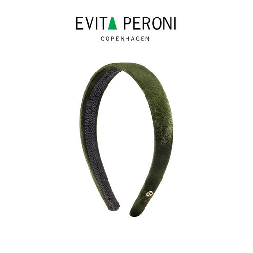 品牌直发 EVITA PERONI 丝绒发箍 酒红色/橄榄绿 商品图8